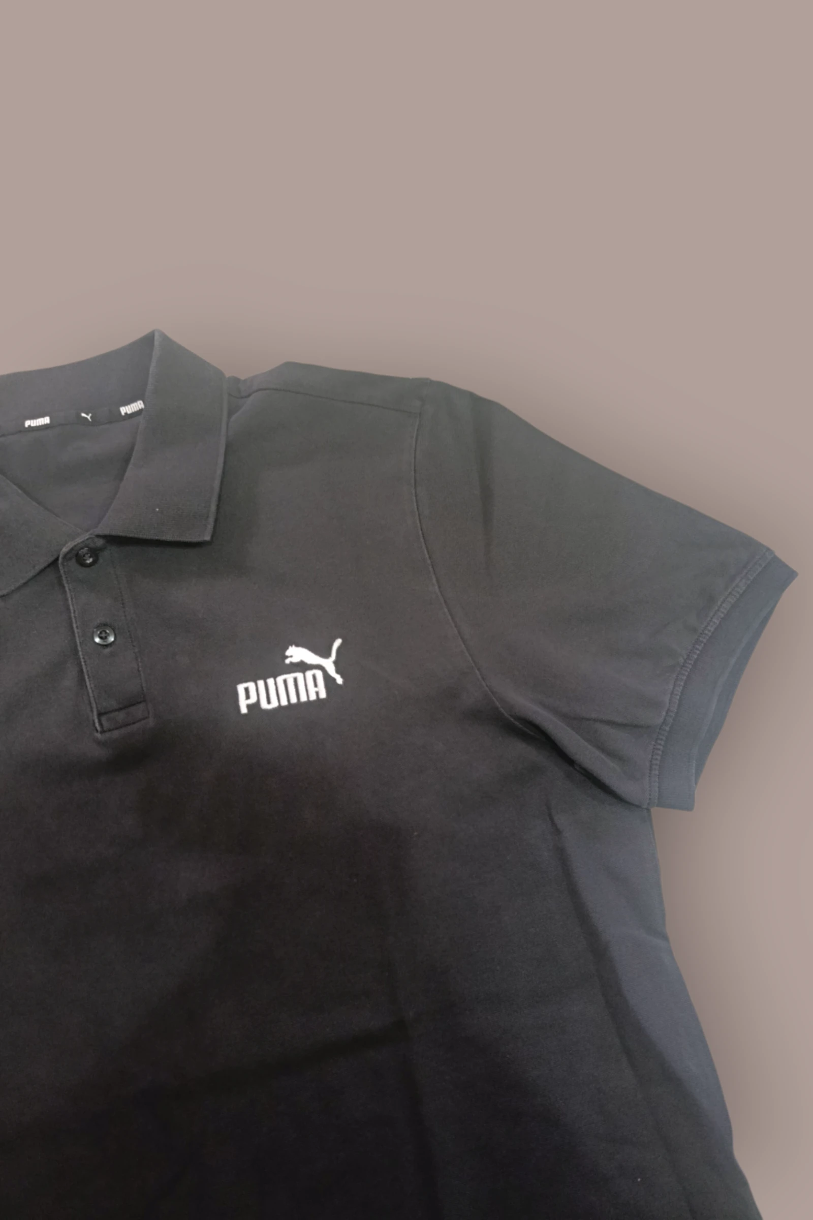 Polo Puma Masculino | Cor Preto | Algodão Pique | Manga Curta Casual com Logo | Tamanho GG – photo 5